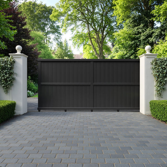 Manor Aluminium Sliding Straight Top Driveway Gate