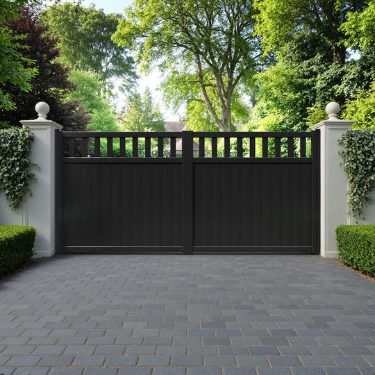 Chatsworth Aluminium Straight Top Driveway Gate