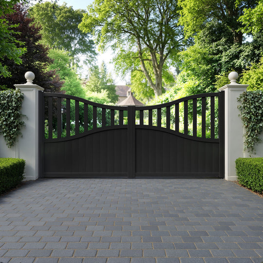 Bramble Aluminium Low Middle Driveway Gate