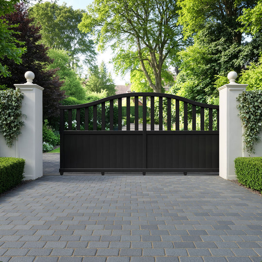 Orchard Aluminium Sliding High Middle Driveway Gate