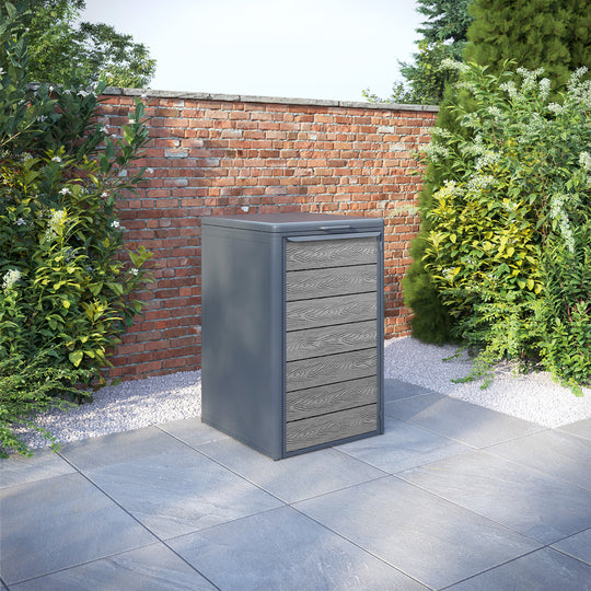Curva Anthracite Grey 1 Bin Store with Classic Door Slat