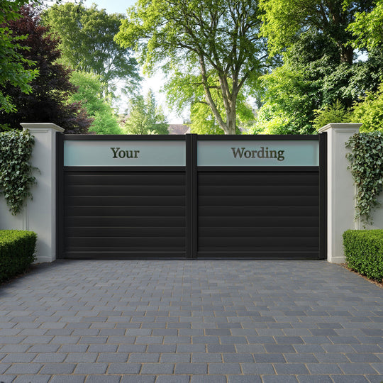 Arbour Aluminium Straight Top Driveway Gate