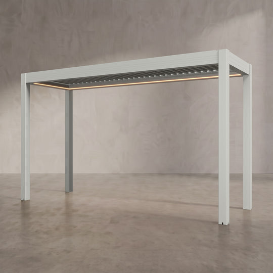 Light Stone 4m x 1.4m Aluminium Pergola