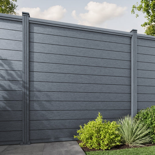 Fusion Fence Panel - Anthracite - with our composite posts