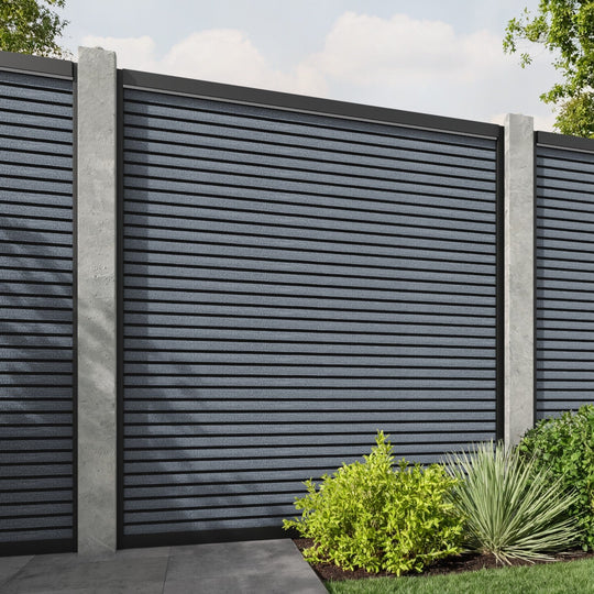 Hudson Fence Panel - Anthracite - for existing concrete posts