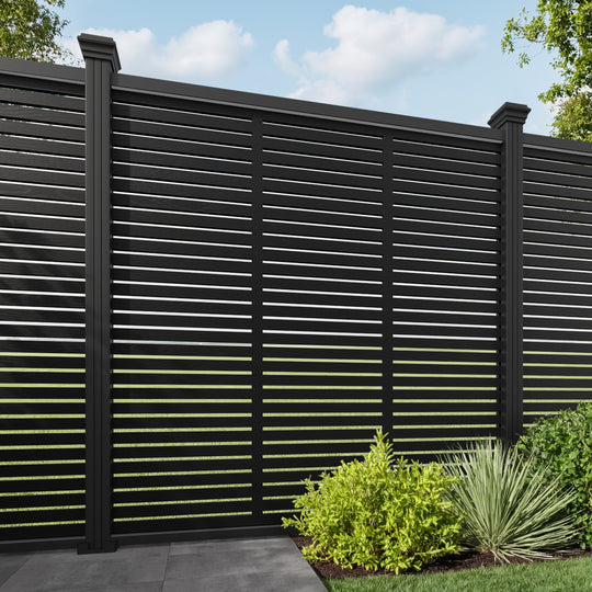 Aspen Composite Fence Panel - with our aluminium posts