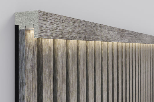 300cm InsuSlat™ - Top Trim Batten - Aged Oak