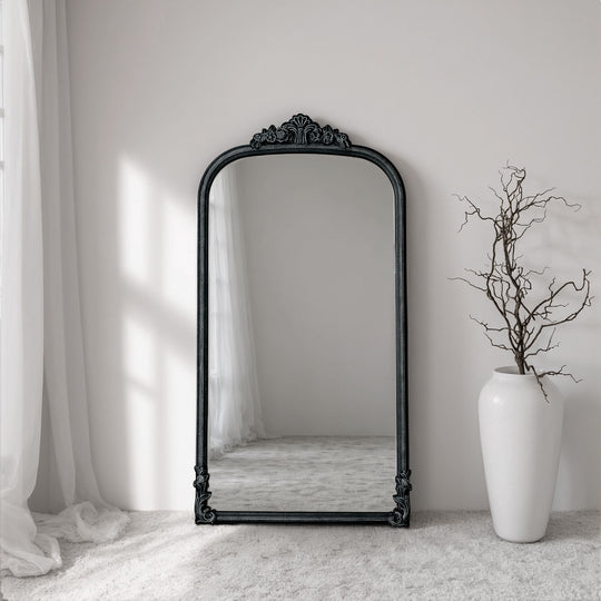 Chateau Framed Arched Full-Length Leaner Mirror
