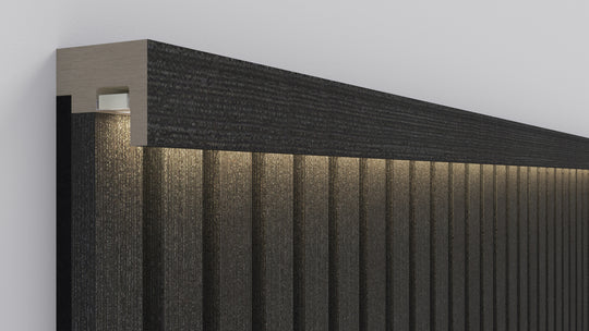 300cm InsuSlat™ - Top Trim Batten - Dark Grey