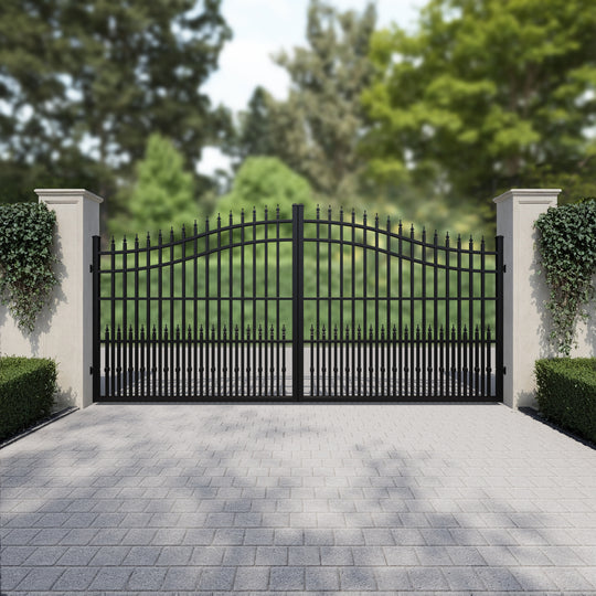 Ascot Aluminium High Middle Driveway Gate