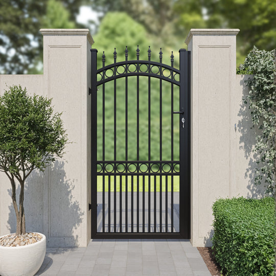 Ambrose Aluminium High Middle Pedestrian Gate