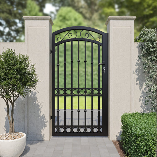 Celeste Aluminium High Middle Pedestrian Gate
