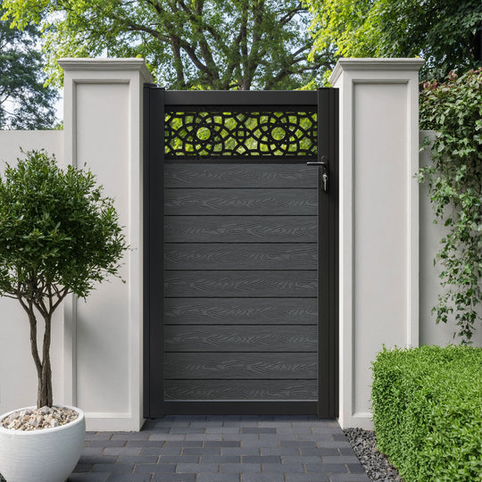 Classic Ambar Pedestrian Gate - Dark Grey