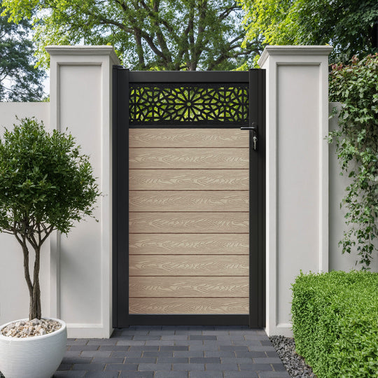 Classic Alnara Pedestrian Gate - Light Oak