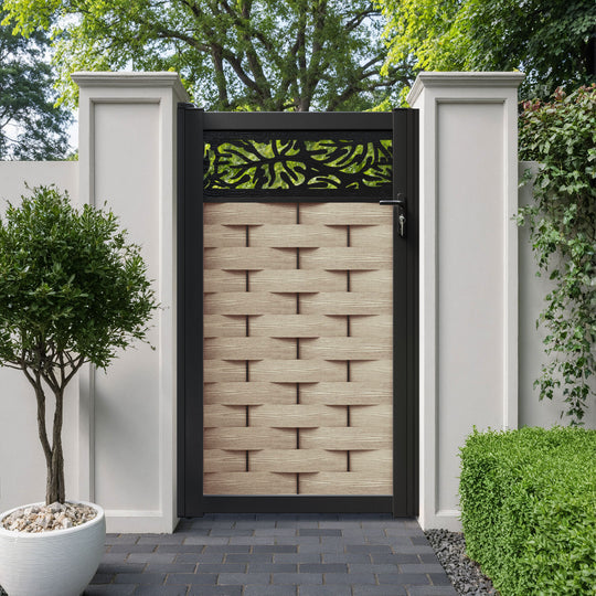 Ripple Botanic Pedestrian Gate - Light Oak