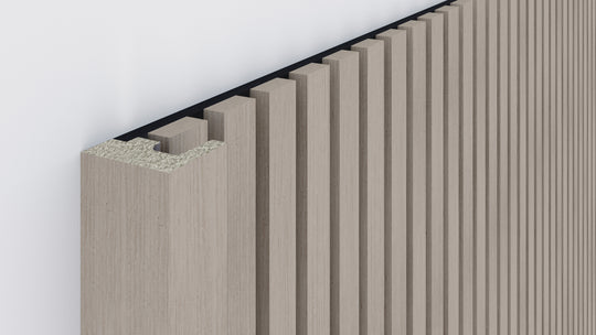 300cm InsuSlat™ - Pair of Side Trim Battens - Grey Oak