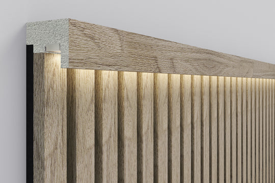 300cm InsuSlat™ - Top Trim Batten - Light Oak