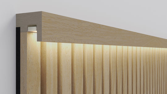 300cm InsuSlat™ - Top Trim Batten - Natural Oak