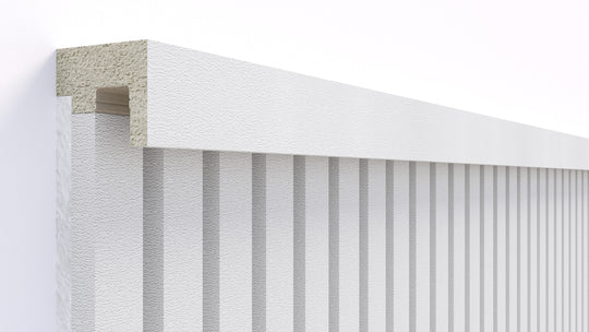 300cm InsuSlat™ - Top Trim Batten - Off White