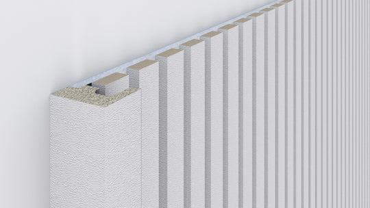 300cm InsuSlat™ - Pair of Side Trim Battens - Off White