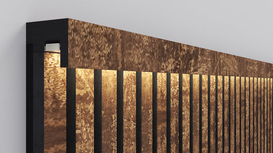 300cm InsuSlat™ - Top Trim Batten - Antique Rust