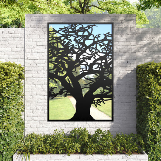 Sherwood outdoor decorative mirrored panel
