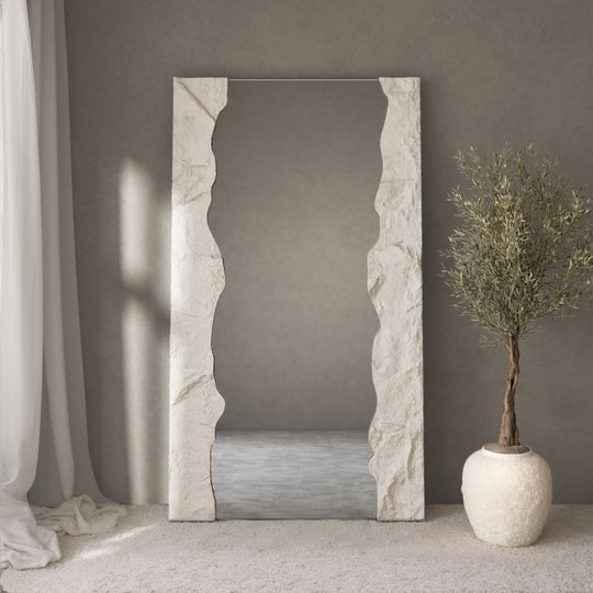 Tessaro Partial Frame Rectangular Full-Length Leaner Mirror