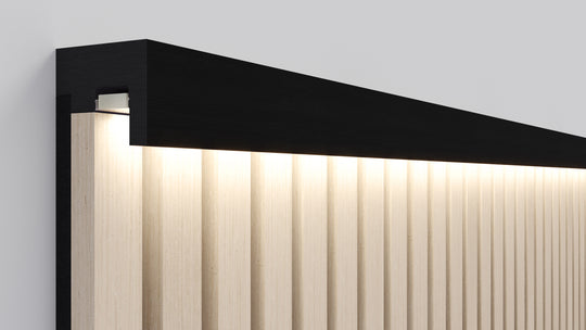 300cm InsuSlat™ - Top Trim Batten - Black