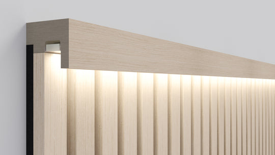 300cm InsuSlat™ - Top Trim Batten - White Oak