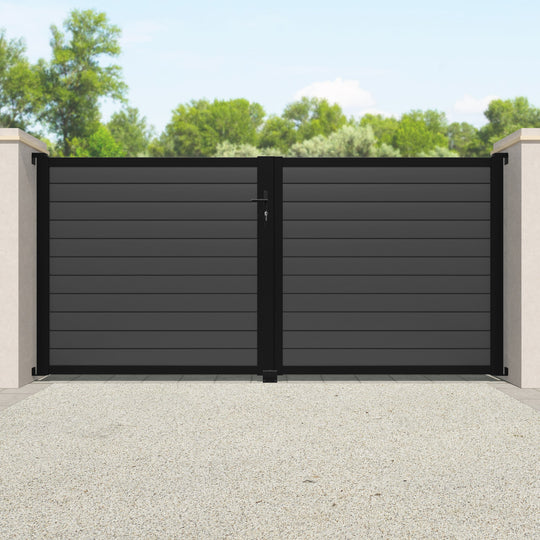 Salone Aluminium Driveway Gate - Grey