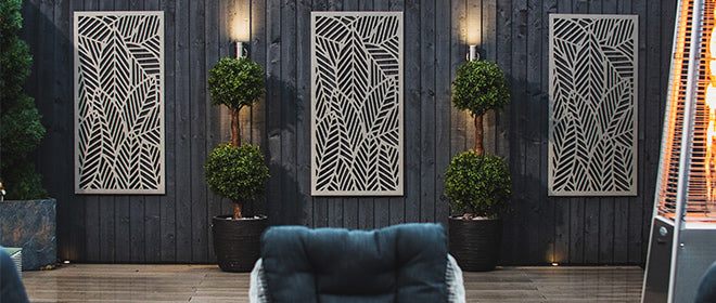 Composite decorative mirrored panels