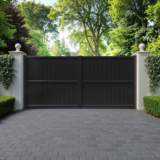 Manor Aluminium Straight Top Driveway Gate