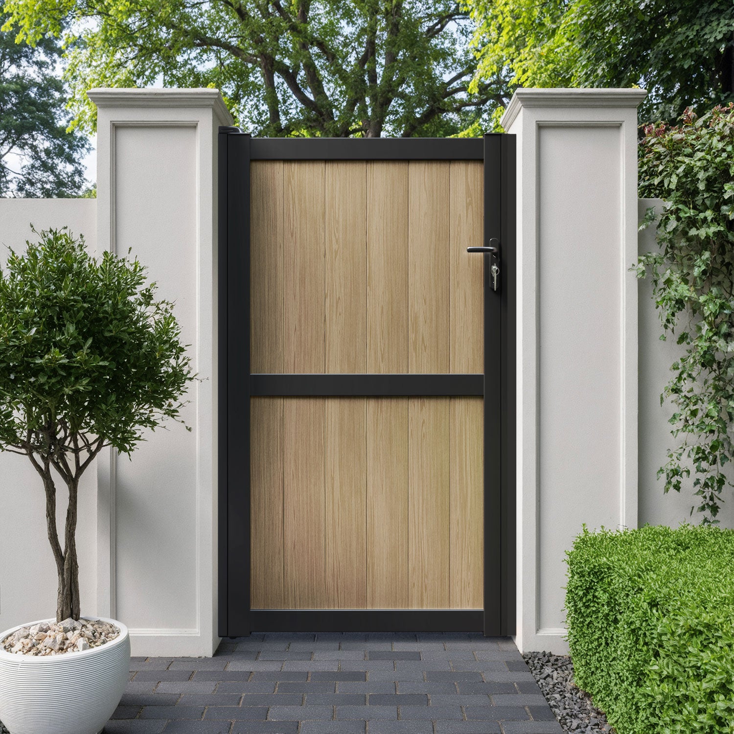 Manor Aluminium Straight Top Pedestrian Gate