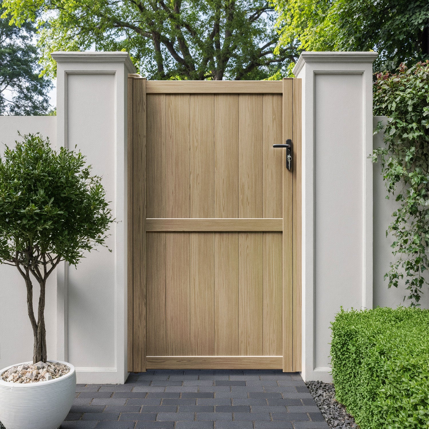 Manor Aluminium Straight Top Pedestrian Gate