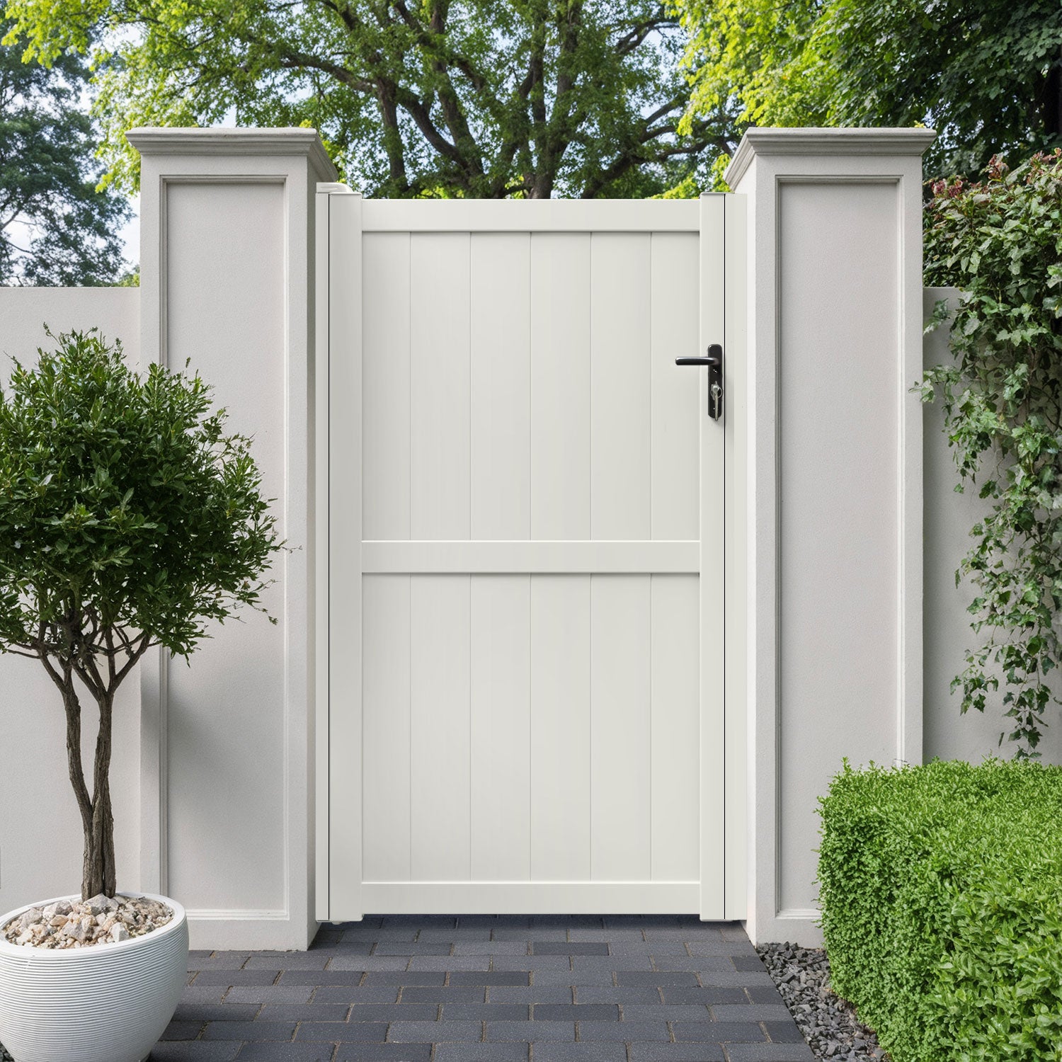 Manor Aluminium Straight Top Pedestrian Gate