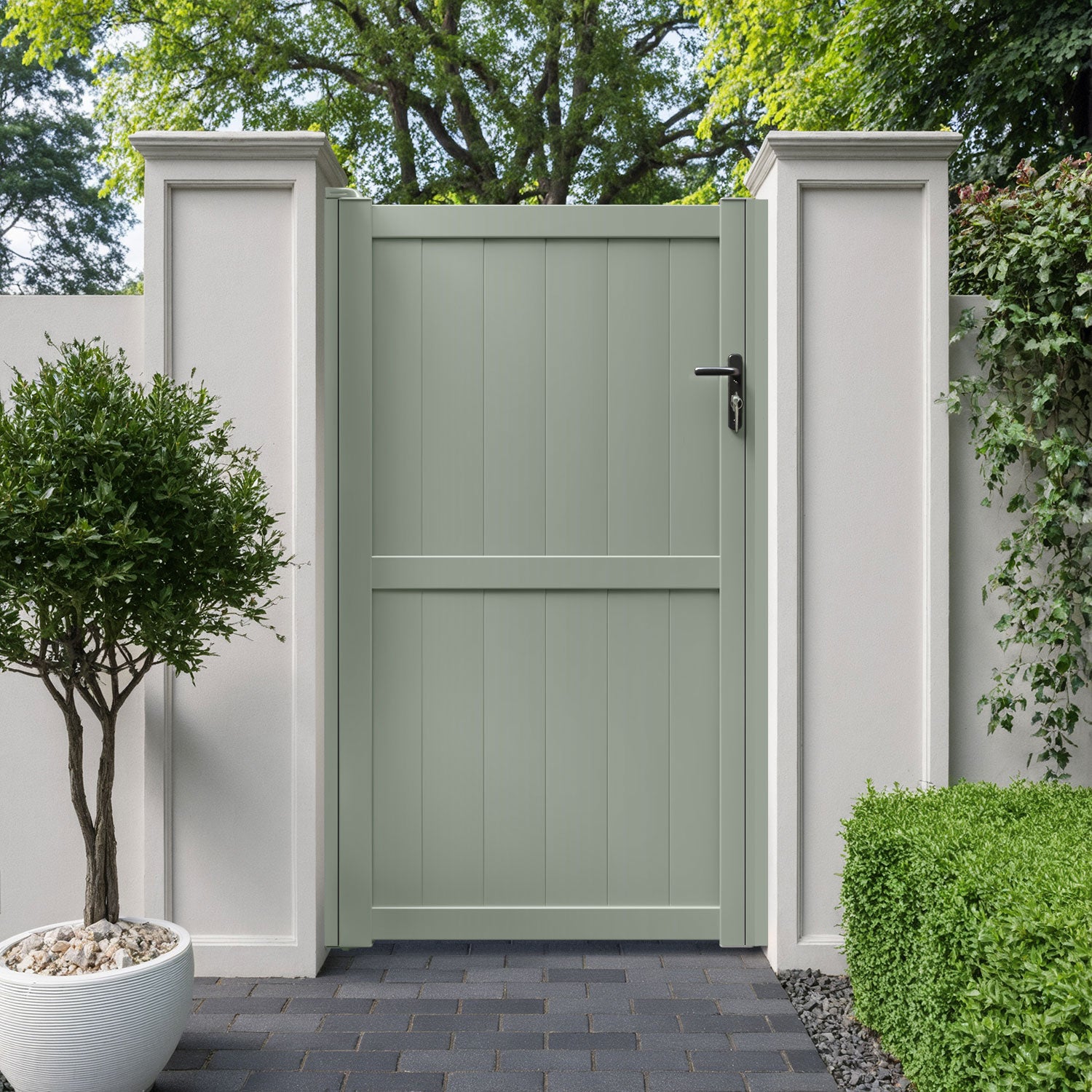 Manor Aluminium Straight Top Pedestrian Gate
