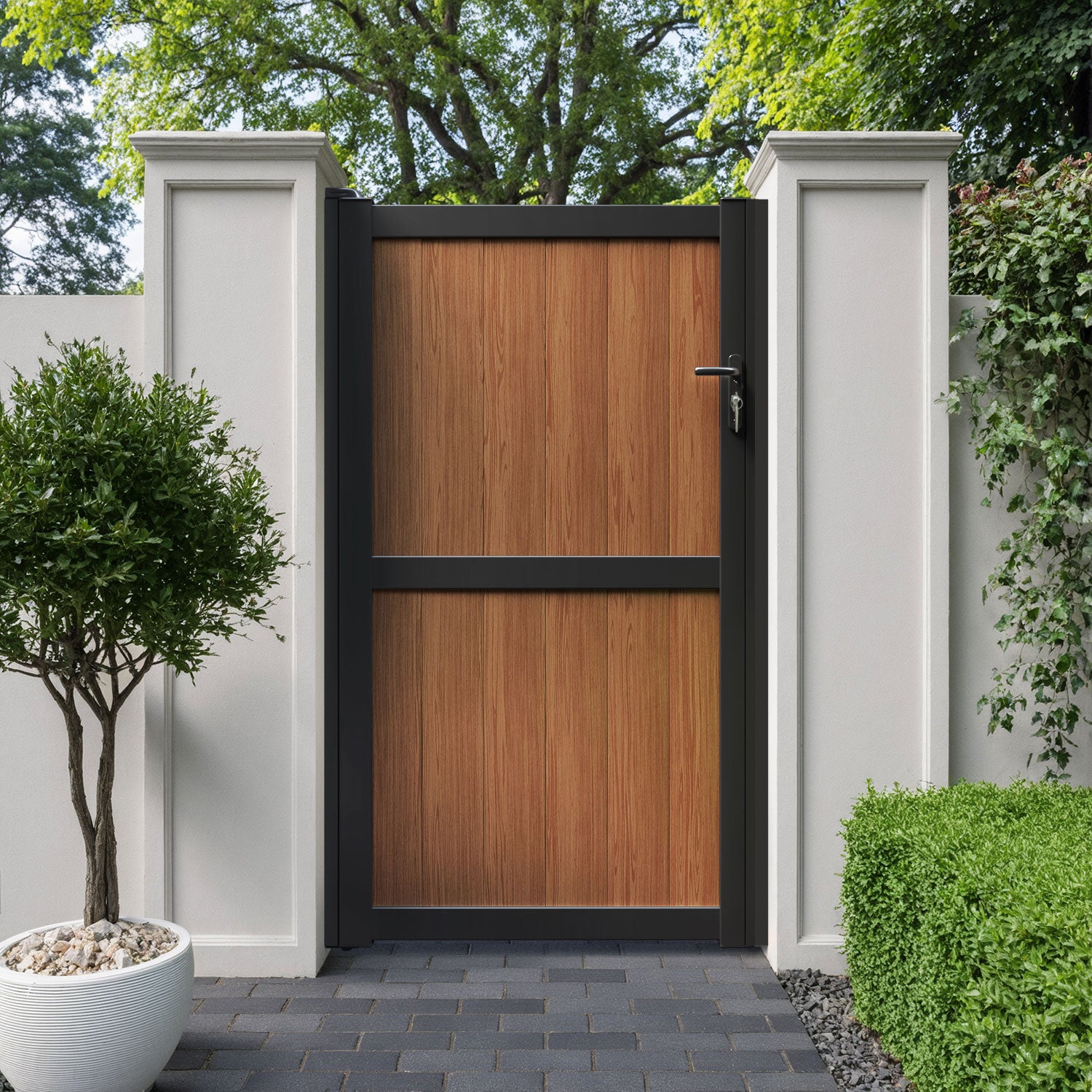 Manor Aluminium Straight Top Pedestrian Gate