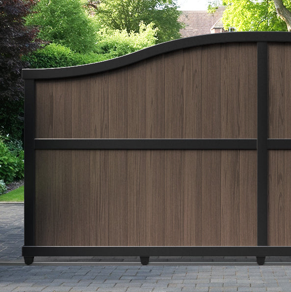 Manor Aluminium Sliding High Middle Driveway Gate