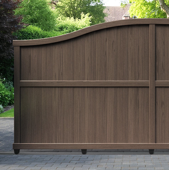 Manor Aluminium Sliding High Middle Driveway Gate