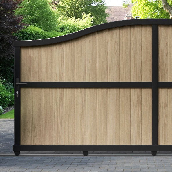 Manor Aluminium Sliding High Middle Driveway Gate