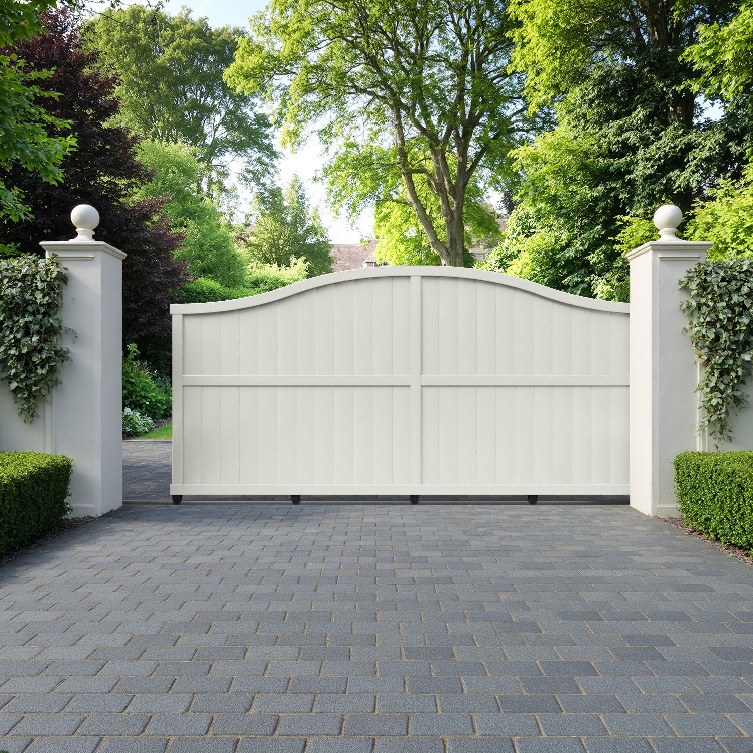 Manor Aluminium Sliding High Middle Driveway Gate