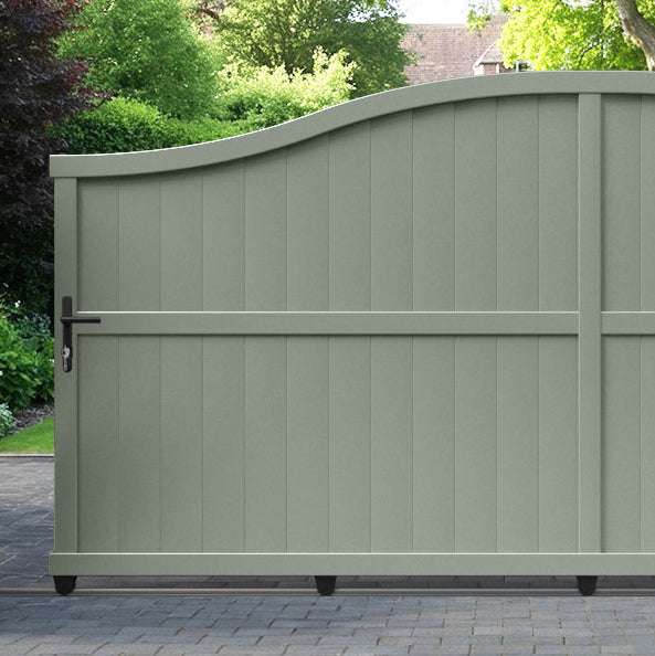 Manor Aluminium Sliding High Middle Driveway Gate