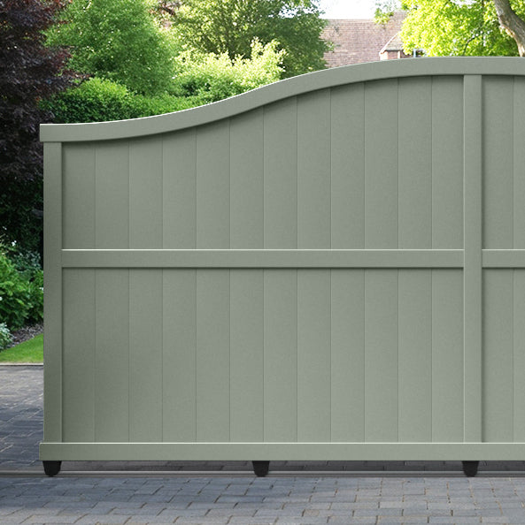 Manor Aluminium Sliding High Middle Driveway Gate