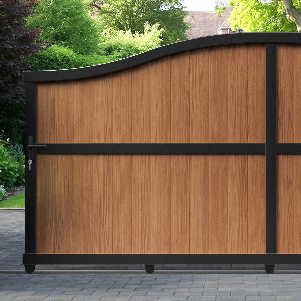 Manor Aluminium Sliding High Middle Driveway Gate