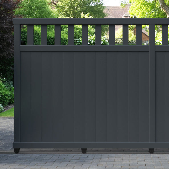 Chatsworth Aluminium Sliding Straight Top Driveway Gate