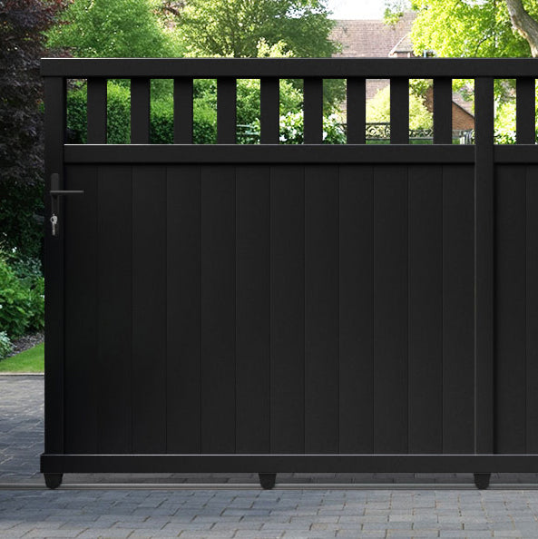 Chatsworth Aluminium Sliding Straight Top Driveway Gate