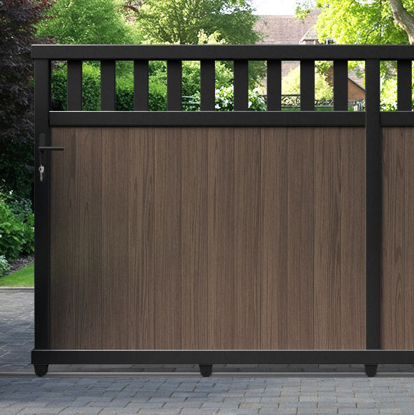 Chatsworth Aluminium Sliding Straight Top Driveway Gate