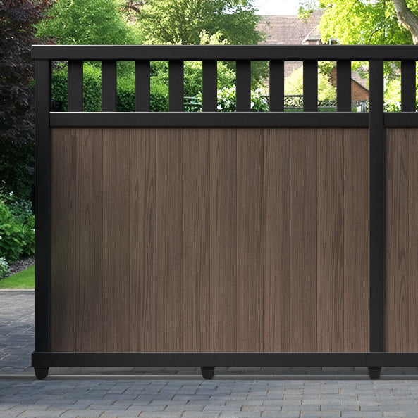 Chatsworth Aluminium Sliding Straight Top Driveway Gate