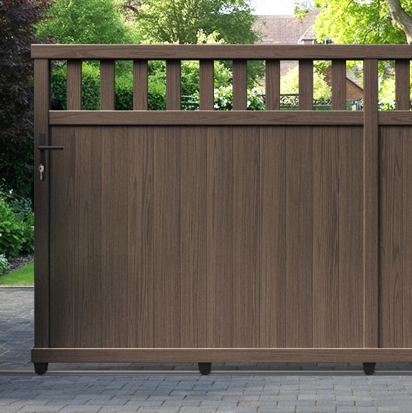 Chatsworth Aluminium Sliding Straight Top Driveway Gate