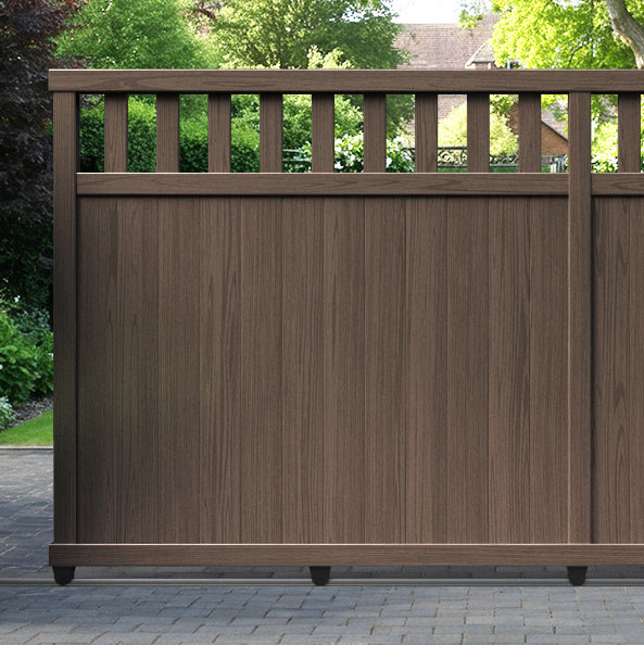 Chatsworth Aluminium Sliding Straight Top Driveway Gate